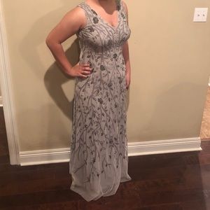Silver/ Gray prom dress